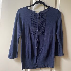 Blue Top Shell and Cardigan matching set